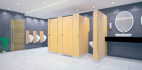 restroom cubicle